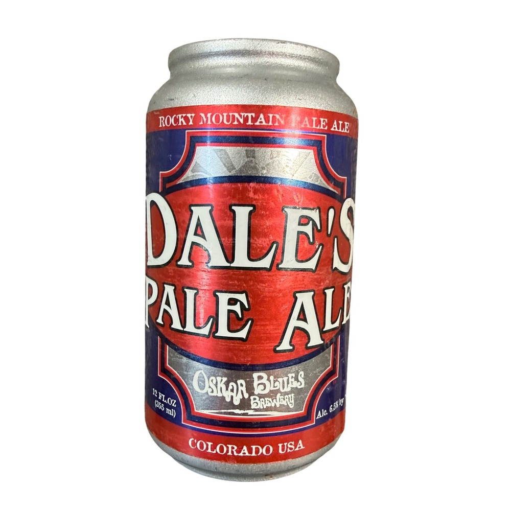 Oskar Blues Dale's Pale Ale Beer Can Tap Handle Red Blue Silver Bar Decor